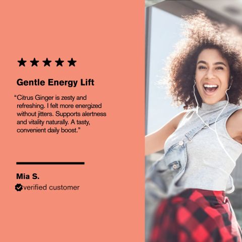 500mg Natural Energy Boost - Citrus Ginger - Thumbnail 7