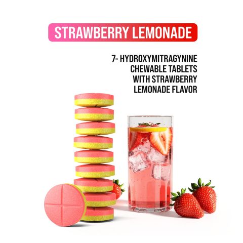 20mg 7-Hydroxy Tablets - Strawberry + Lemondade - Thumbnail 5