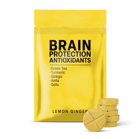 500mg Brain Protection Antioxidants - Lemon Ginger - Thumbnail 2