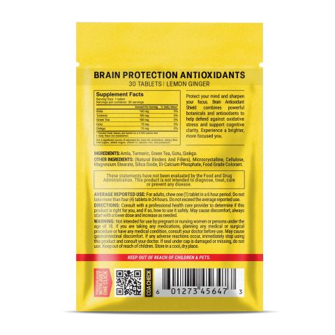 500mg Brain Protection Antioxidants - Lemon Ginger - Thumbnail 8