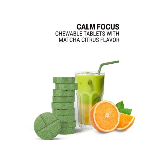 500mg - Calm Focus - Matcha Citrus - Mood Tablets - Thumbnail 4