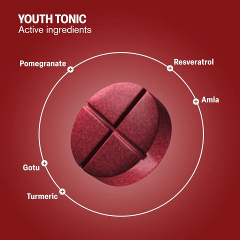 500mg Anti-Aging Youth Tonic - Black Cherry - Thumbnail 5