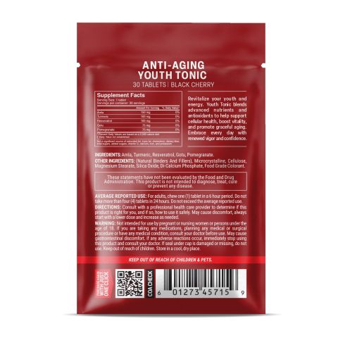 500mg Anti-Aging Youth Tonic - Black Cherry - Thumbnail 8