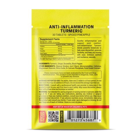 500mg Anti-Inflammation Turmeric - Spiced Pineapple - Thumbnail 8