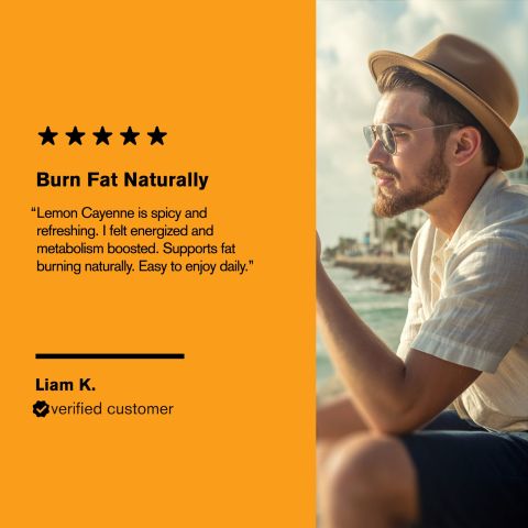 500mg Green Tea Thermogenic - Lemon Cayenne - Thumbnail 7