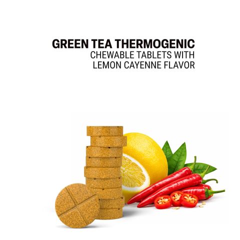 500mg - Green Tea Thermogenic - Lemon Cayenne - Mood Tablets - Thumbnail 4