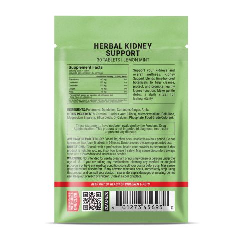500mg Kidney Herbal Support - Lemon Mint - Thumbnail 8
