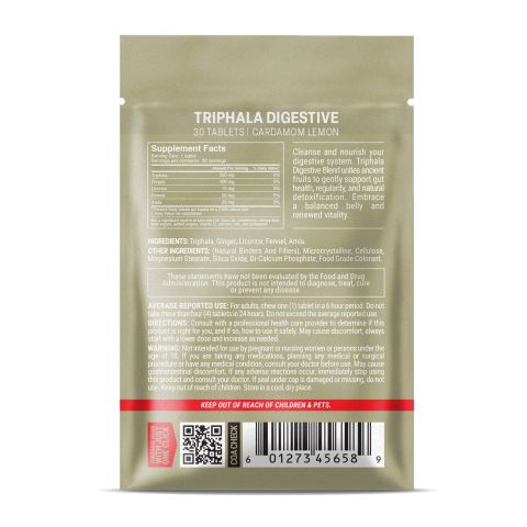 500mg Triphala Digestive - Cardamom Lemon - Thumbnail 8