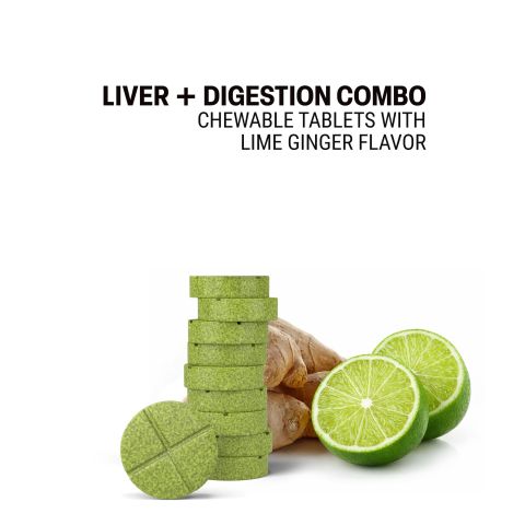 500mg Liver + Digestion Combo - Lime Ginger - Thumbnail 4