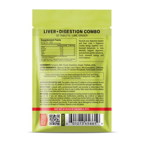 500mg Liver + Digestion Combo - Lime Ginger - Thumbnail 8