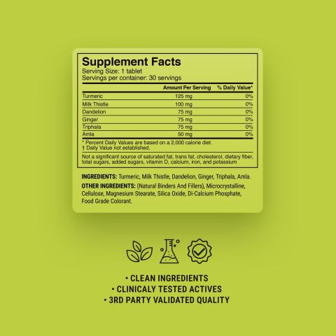 500mg Liver + Digestion Combo - Lime Ginger - Thumbnail 9