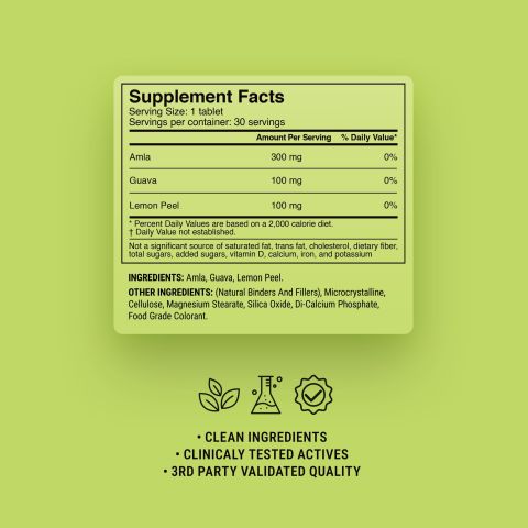 500mg Amla Vitamin C - Lemon-Guava - Thumbnail 9