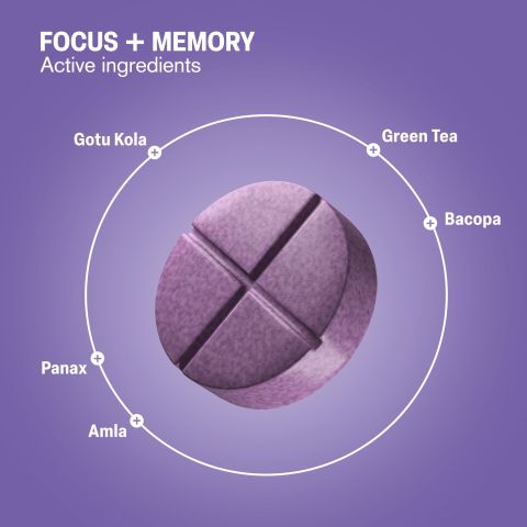 500mg Focus + Memory - Blueberry Acai - Thumbnail 5