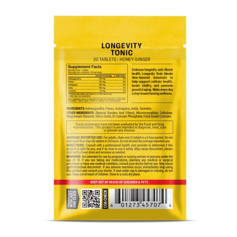 500mg Longevity Tonic - Honey Ginger - Thumbnail 8