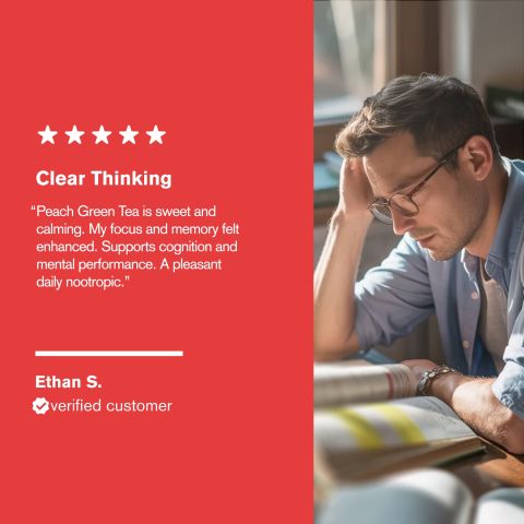 500mg Nootropic Clarity - Peach Green Tea - Thumbnail 7