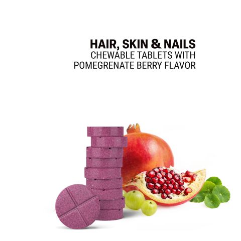 500mg Hair Skin & Nails - Pomegranate Berry - Thumbnail 4