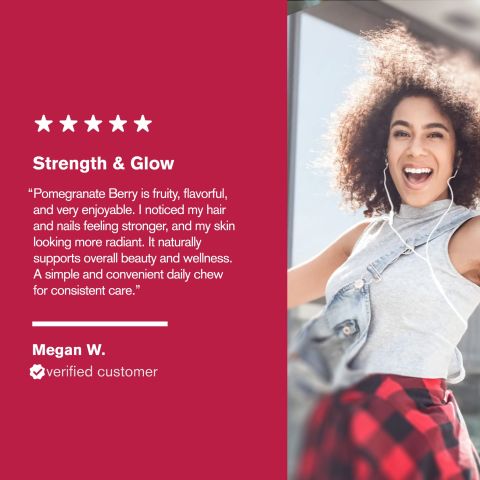 500mg Hair Skin & Nails - Pomegranate Berry - Thumbnail 7