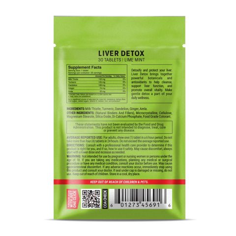 500mg - Liver Detox - Live Mint - Mood Tablets - Thumbnail 8