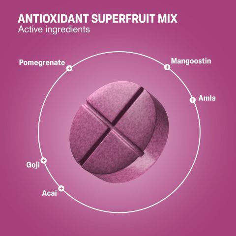 500mg Antioxidant Superfruit Mix - Berry Pomegranate - Thumbnail 5