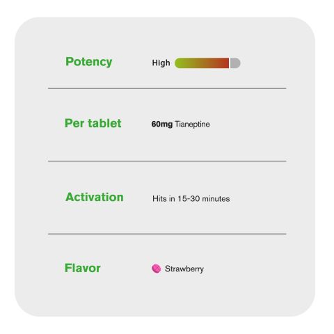 60mg Tianeptine Tablets - Strawberry - Thumbnail 8