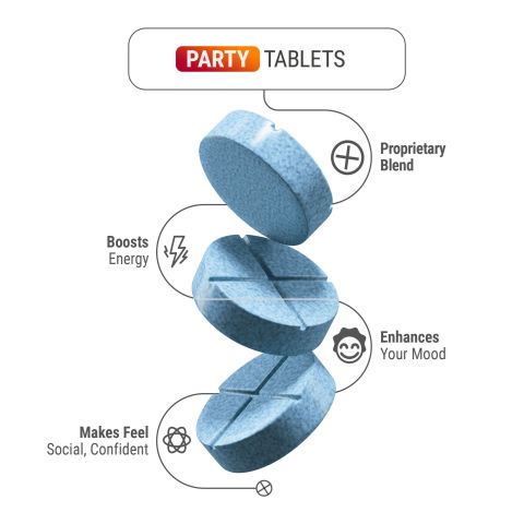 Party Blend Tablets - Blueberry - Party Pop - Thumbnail 4