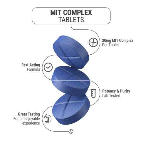 30mg MIT Complex Tablets - Blue Razz - Thumbnail 5