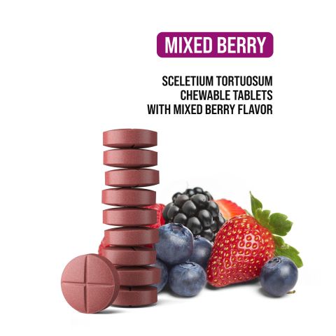 150mg Sceletium Tortuosum Extract Tablets - Mixed Berry - Thumbnail 4