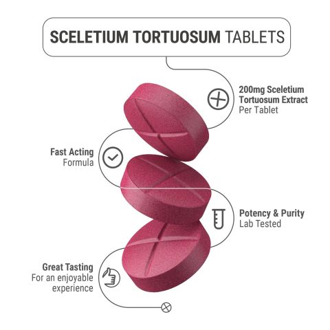 200mg Sceletium Tortuosum Extract Tablets - Strawberry - Thumbnail 5