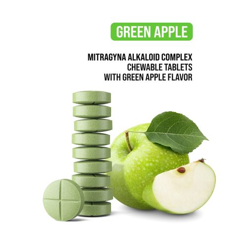 20mg Mitragyna Alkaloid Complex Tablets - Green Apple - Thumbnail 4