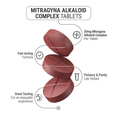 20mg Mitragyna Alkaloid Complex Tablets - Mixed Berry - Thumbnail 5