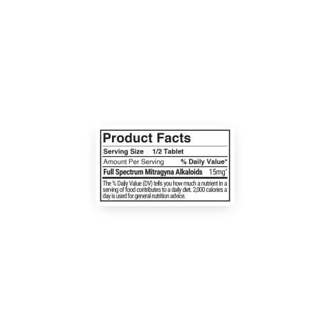 30mg Full Spectrum Mitragyna Alkaloids Tablets - Grape - Thumbnail 11