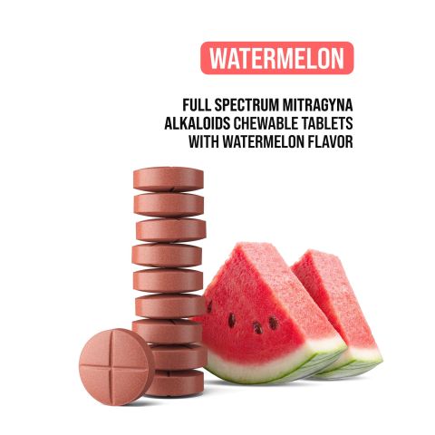 30mg Full Spectrum Mitragyna Alkaloids Tablets - Watermelon - Thumbnail 4