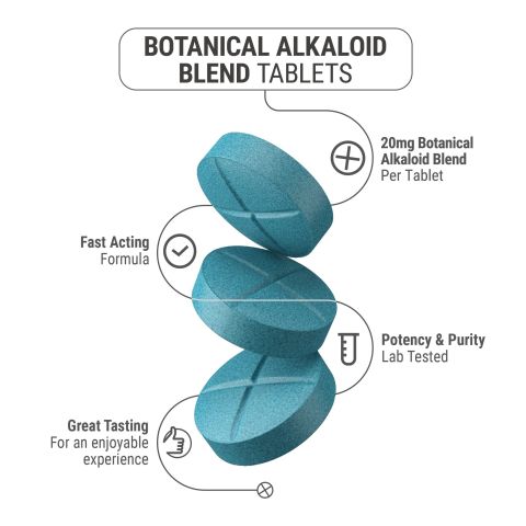 20mg Botanical Alkaloid Blend Tablets - Unflavored - Thumbnail 5