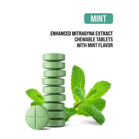 30mg Enhanced Mitragyna Extract Tablets - Mint - Thumbnail 4