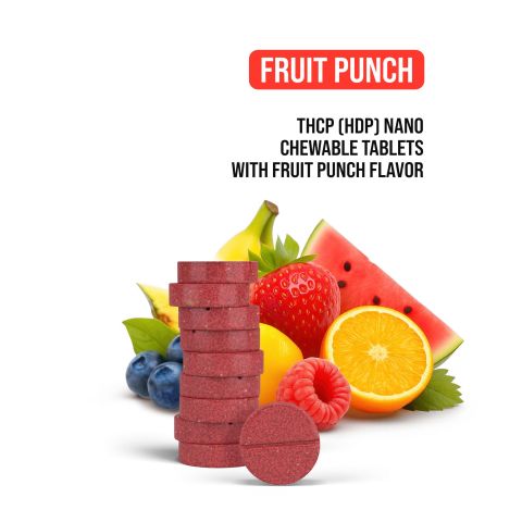 25mg THCP Nano Chewable Tablets - Fruit Punch - Thumbnail 4