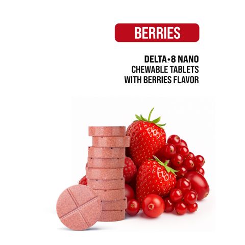 50mg Delta 8 Nano Tablets - Berries - Thumbnail 4