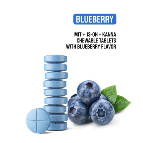 200mg 13-OH, Kanna Extract, MIT Tablets - Blueberry - Thumbnail 4